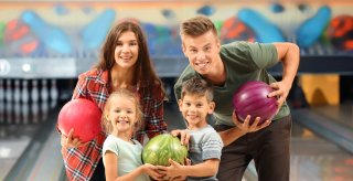 Familiebowling i Frjus.